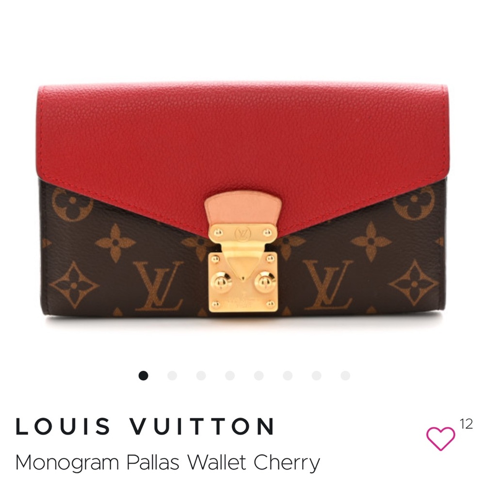 Louis Vuitton Pallas Wallet Cherry